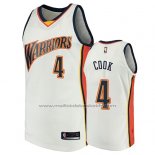 Maillot Golden State Warriors Quinn Cook #4 2009-10 Hardwood Classics Blanc