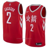 Maillot Houston Rockets Demetrius Jackson #2 Ville 2018 Rouge