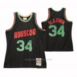 Maillot Houston Rockets Hakeem Olajuwon #34 Mitchell & Ness 1993-94 Noir