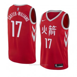 Maillot Houston Rockets Michael Carter-Williams #17 Ville 2017-18 Rouge