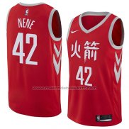 Maillot Houston Rockets Nene #42 Ville 2018 Rouge