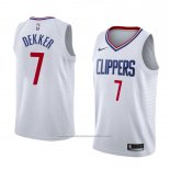 Maillot Los Angeles Clippers Sam Dekker #7 Association 2018 Blanc