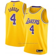 Maillot Los Angeles Lakers Alex Caruso #4 Icon 2020-21 Jaune