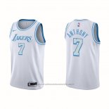 Maillot Los Angeles Lakers Carmelo Anthony #7 Ville 2020-21 Blanc