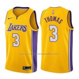 Maillot Los Angeles Lakers Isaiah Thomas #3 Icon 2017-18 Or