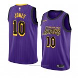 Maillot Los Angeles Lakers Jemerrio Jones #10 Ville 2018-19 Volet