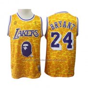 Maillot Los Angeles Lakers Kobe Bryant #24 Bryant Mitchell & Ness Jaune