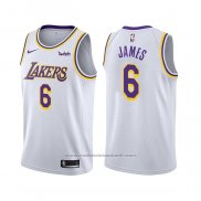 Maillot Los Angeles Lakers LeBron James #6 Association 2021-22 Blanc