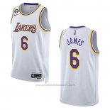 Maillot Los Angeles Lakers LeBron James #6 Association 2022-23 Blanc