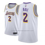 Maillot Los Angeles Lakers Lonzo Ball #2 Association 2018-19 Blanc