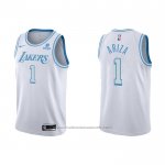 Maillot Los Angeles Lakers Trevor Ariza #1 Ville 2021-22 Blanc