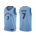 Maillot Memphis Grizzlies Justin Holiday #7 Statement Bleu