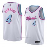 Maillot Miami Heat Aj Hammons #4 Ville 2018 Blanc