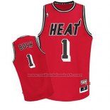 Maillot Miami Heat Chris Bosh #1 Retro Rouge