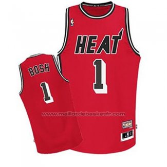 Maillot Miami Heat Chris Bosh #1 Retro Rouge