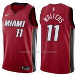 Maillot Miami Heat Dion Waiters #11 Statement 2017-18 Rouge