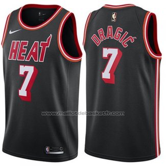 Maillot Miami Heat Goran Dragic #7 Classic 2017-18 Noir