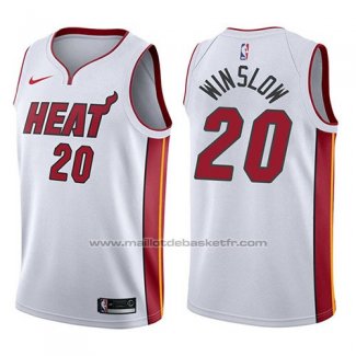 Maillot Miami Heat Justise Winslow #20 Association 2017-18 Blanc