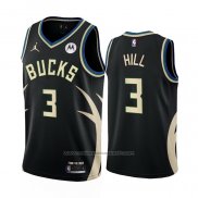 Maillot Milwaukee Bucks George Hill #3 Statement 2022-23 Noir