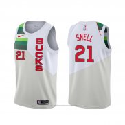 Maillot Milwaukee Bucks Tony Snell #21 Earned Edition Blanc