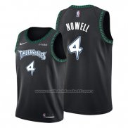 Maillot Minnesota Timberwolves Jaylen Nowell #4 Hardwood Classics Noir