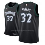 Maillot Minnesota Timberwolves Karl-Anthony Towns #32 Classic 2018 Noir