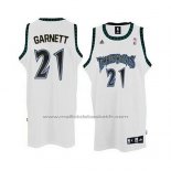 Maillot Minnesota Timberwolves Kevin Garnett #21 Retro Blanc