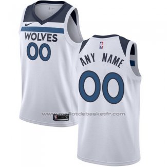 Maillot Minnesota Timberwolves Personnalise 17-18 Blanc