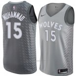 Maillot Minnesota Timberwolves Shabazz Muhammad #15 Ville 2018 Gris