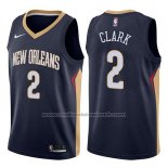 Maillot New Orleans Pelicans Ian Clark #2 Icon 2017-18 Bleu