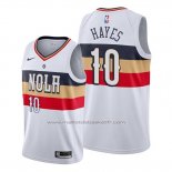 Maillot New Orleans Pelicans Jaxson Hayes #10 Earned 2018-19 Blanc