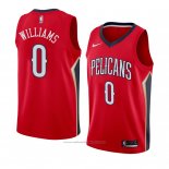 Maillot New Orleans Pelicans Troy Williams #0 Statement 2018 Rouge