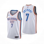 Maillot Oklahoma City Thunder Carmelo Anthony #7 Association Blanc