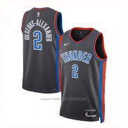 Maillot Oklahoma City Thunder Shai Gilgeous-Alexander #2 Ville 2022-23 Gris