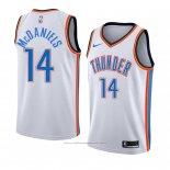 Maillot Oklahoma City Thunderr K. J. McDaniels #14 Association 2018 Blanc