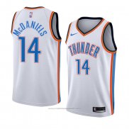 Maillot Oklahoma City Thunderr K. J. McDaniels #14 Association 2018 Blanc