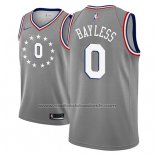 Maillot Philadelphia 76ers Jerryd Bayless #0 Ville 2018-19 Gris