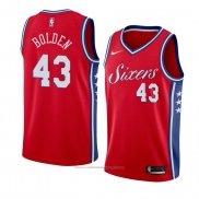 Maillot Philadelphia 76ers Jonah Bolden #43 Statement 2018 Rouge