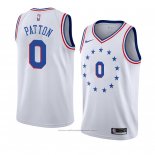 Maillot Philadelphia 76ers Justin Patton #0 Earned 2018-19 Blanc