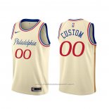 Maillot Philadelphia 76ers Personnalise Ville Creme