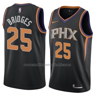 Maillot Phoenix Suns Mikal Bridges #25 Statement 2018 Noir