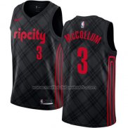 Maillot Portland Trail Blazers C.J. McCollum #3 Ville Noir