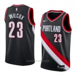 Maillot Portland Trail Blazers Cj Wilcox #23 Icon 2018 Noir