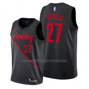 Maillot Portland Trail Blazers Jusuf Nurkic #27 Ville 2019 Noir