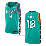 Maillot San Antonio Spurs Isaiah Roby #18 Ville 2022-23 Vert