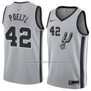 Maillot San Antonio Spurs Jakob Poeltl #42 Statement 2018 Gris