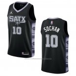 Maillot San Antonio Spurs Jeremy Sochan #10 Statement 2022-23 Noir