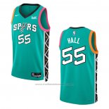 Maillot San Antonio Spurs Jordan Hall #55 Ville 2022-23 Vert