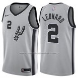 Maillot San Antonio Spurs Kawhi Leonard #2 2017-18 Gris