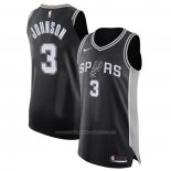 Maillot San Antonio Spurs Keldon Johnson #3 Icon Authentique Noir